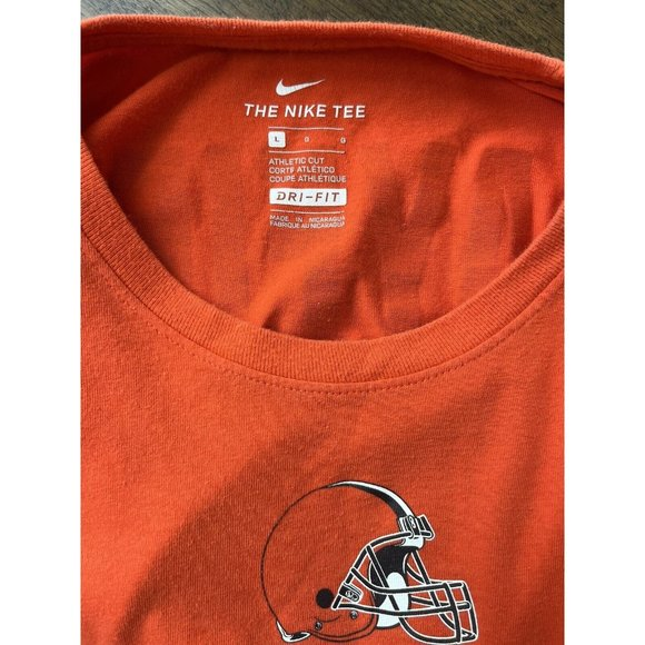 Cleveland Browns Shirt Mens  L Orange NFL Nike Short Sleeve‎ #6 Mayfield T-shirt - Picture 1 of 4